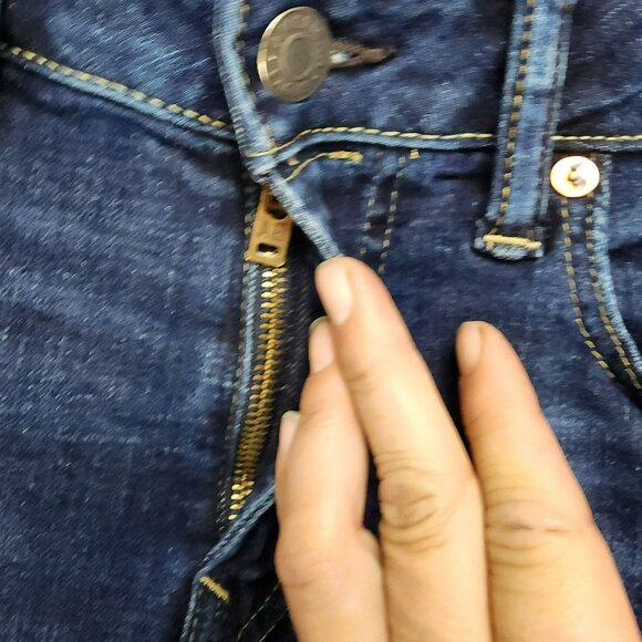 American Eagle Outfitters Jeans Mens 28x30 Dark Wash Stretch Low Rise Bootcut - Picture 2 of 16